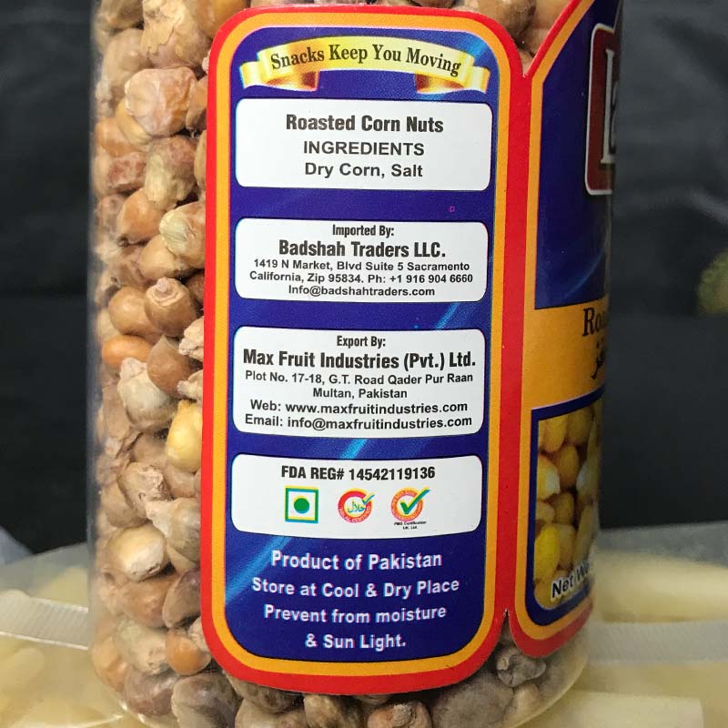 Lajawab Brand Roasted Corn Nuts